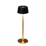 1 x RAW Customer Returns DAWALIGHT USB Rechargeable Cordless Table Lamp, 4000mAh Battery Operated Night Desk Lamp, 2700K Continuous Touch Dimmable Table Light for Restaurant Bedroom Bars, Black Gold - RRP €39.97