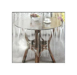 1 x RAW Customer Returns 180 cm Round Tablecloth Transparent PROTECTIVE COVER PVC Vinyl New - RRP €20.06