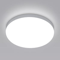 1 x RAW Customer Returns Goeco LED ceiling light, ceiling lamp for bathroom modern 32W 2958LM, IP54 waterproof cold white light 6500K, round bathroom lamp ceiling, for bathroom bedroom hallway kitchen living room balcony, diameter 25cm - RRP €20.78