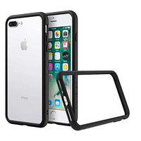 1 x RAW Customer Returns RhinoShield Bumper Case Compatible with iPhone 8 Plus 7 Plus CrashGuard NX - Shock-absorbing protective case in a slim design - 3.5 meter drop protection - Black - RRP €27.99