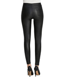 1 x RAW Customer Returns Everbellus Women s Sexy Faux Leather Leggings with Pockets Skinny Leather Pants Black Large - RRP €23.09