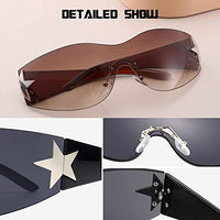 1 x Brand New Perfectmiaoxuan Polarized Sunglasses Men Women Y2K Wrap Around Fishing Golf Driving Stylish Lightweight Retro fast sunglasses 100 UV400 Protection Cat 3 CE - RRP €60.0