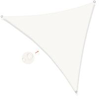 1 x RAW Customer Returns SUNNY GUARD Triangle Shade Sail Awning 3x3x3m Waterproof Windproof UV Protection for Patio, Garden, Outdoor, Terrace, Light Khaki - RRP €29.5