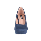 1 x RAW Customer Returns Elara Women s Pumps Platform Chunkyrayan E22360-Navy-37 - RRP €34.39