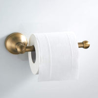 1 x RAW Customer Returns Flybath Toilet Paper Holder without Lid Antique Brass Bathroom WC Roll Holder Wall Mounted, Brushed Bronze - RRP €19.66