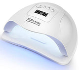 3 x RAW Customer Returns Mupack UV Nail Dryer Lamp, 80W UV Gel Nail Lamp with LCD Display and 4 Timers of 10s 30s 60s 99s, Removable Base, Semi Permanent UV LED Nail Dryer Lamp for All Gels White  - RRP €108.84