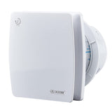 1 x RAW Customer Returns XIIW bathroom fan 100mm white exhaust fan with overrun and backflow flap 95m h, 12 watts 34dB splash-proof wall fan for bathroom, toilet and kitchen - RRP €37.99