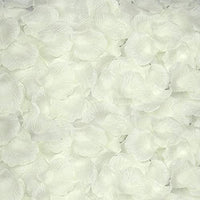 1 x Brand New huaao 3000pcs Artificial Silk Rose Petals Romantic Decoration for Valentine s Day Wedding Party Romantic Atmosphere Propose Wedding Party Confetti, Cream White - RRP €10.99