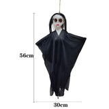 1 x Brand New ANBOO Set of 2 Halloween Hanging Ghost Decorations, Halloween Hanging Decor, Halloween Hanging Ghosts, Halloween Outdoor Decoration Black  - RRP €17.99