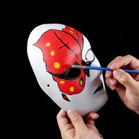 2 x Brand New meioro DIY White Paper Mask Pulp Blank Hand-Painted Mask Personality Creative Free Design Mask 5 Pieces, Men  - RRP €24.56