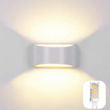 1 x RAW Customer Returns Audor Wall Light Indoor 7W LED Wall Lamp Indoor With A Replaceable G9 LED Bulb, Modern Up Down Interior Light Aluminum Wall Lighting for Living Room Bedroom Hallway Stairs Warm White - RRP €27.22