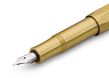 1 x RAW Customer Returns Kaweco Brass Sport Fountain Pen Brass F - RRP €72.29