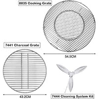 1 x RAW Customer Returns Denmay charcoal grill spare parts set for Weber 57CM charcoal grills, kettle grill, One-Touch, Performer, Master-Touch, charcoal grate charcoal grate accessory kit with cleaning system, for Weber 8835 7441 7444 - RRP €60.29