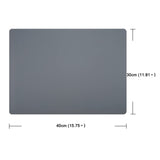 1 x RAW Customer Returns 2 pieces silicone placemats for children, non-slip washable placemat, heat-resistant place mats, 40 x 30 cm, dark grey - RRP €11.65