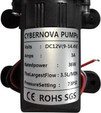 1 x RAW Customer Returns CYBERNOVA DC12V 73 PSI 3.5L m Fresh Water Pump Diaphragm Pump Self-Priming Pump Spray Pump for Farm Garden Spray Irrigation Vehicle Cleaning - RRP €24.9