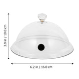 1 x RAW Customer Returns Lurrose 2 x Smoking Bell Covers Clear Acrylic Accessories Lids for Smokers, Smokers, Infusion Plates, Bowls and Glasses 21 x 21 x 10 cm  - RRP €28.56