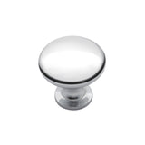 1 x RAW Customer Returns Probrico 20pcs Cabinet Door Handle Solid Vanity Handle Mushroom Kitchen Wardrobe Drawer Diameter 30MM Polished Chrome - RRP €22.8