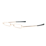 1 x RAW Customer Returns KoKoBin Mini Ultra-thin Metal Hinge Spring Reading Glasses for Reading Visual Aid Case Unisex Gold 1.5 - RRP €58.8