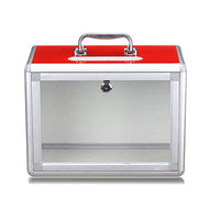 1 x RAW Customer Returns Ballot box for acrylic donations with lock Box 2  - RRP €42.99