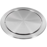 1 x RAW Customer Returns Geieold Trash can lid, simple trash spout, embedded countertop, round cover, recessed cover, trash can, small swing flap, trash can lid for kitchen, bathroom, office - RRP €17.14