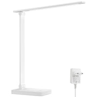 1 x RAW Customer Returns Lepro LED Desk Lamp, 9.2W Table Lamp, LED Desk Lamp 800LM 5 Color and 5 Dimmable Brightness Level, Eye-Care Table Light for Bed, Office, Reading, Studying, Relaxation, White - RRP €29.75