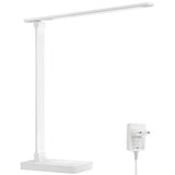 1 x RAW Customer Returns Lepro LED Desk Lamp, 9.2W Table Lamp, LED Desk Lamp 800LM 5 Color and 5 Dimmable Brightness Level, Eye-Care Table Light for Bed, Office, Reading, Studying, Relaxation, White - RRP €29.75