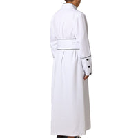 1 x Brand New BPURB Men s Clergy Robe Vestments of the Catholic Priest of the Church Father Mass Chasuble Vestments XXXL, white  - RRP €54.43