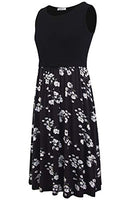 1 x RAW Customer Returns Smallshow Sleeveless Patchwork Maternity Dress with Pockets for Women SVP121 Medium - RRP €32.99