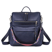 1 x Brand New NAITOKE Women s Backpack Artificial Leather Rucksack Elegant Travel Large Shoulder Bag for Ladies,0297 Navy - RRP €26.77