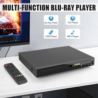 1 x RAW Customer Returns HD DVD Blu-ray Player for TV, Blu-ray Disc Player 1080P DVD Player with HDMI Output, AV Output, Coaxial Output, USB Input, Supports All DVDs Region 2 Blu-Ray Discs, Built-in PAL NTSC - RRP €99.82