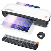 1 x RAW Customer Returns Qfun A4 Laminator, Laminator with 9 Pouches A4 A5 A6 Laminator Set, ABS Jam Release, Cutter, Corner Rounder for School Home Office Documents Photos - RRP €36.99