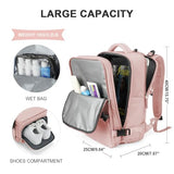 1 x RAW Customer Returns SZLX Large travel backpack for women, Ryanair hand luggage 40x20x25 backpack Easyjet cabin bag backpack waterproof laptop business men s travel backpack hand luggage airplane with shoe compartment. - RRP €45.99