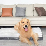 1 x Brand New Nepfaivy Orthopedic Dog Bed Large Dogs - 105x70x7.6cm Fluffy Dog Cushion with Egg-Shaped Dog Mattress, Dog Mat with Removable, Washable Cover and Non-Slip Base for Large Dogs - RRP €44.99