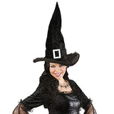 11 x Brand New VELVET WITCH HATS WITH PLUSH TRIM BUCKLE - - RRP €173.03