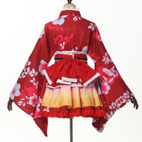 1 x RAW Customer Returns GRACEART Japanese Kimono Robe Anime Cosplay Costume Dress XXL, Red  - RRP €40.99