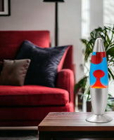 1 x RAW Customer Returns ROCKING GIFTS Desktop Lava Lamp 35cm Blue Red with Switch Includes E14 Bulb, Plasma Bulbs, Magma, Colored Jellyfish - RRP €33.18