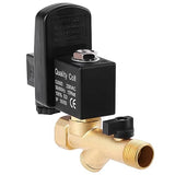 1 x RAW Customer Returns G1 2 DN15 drain tap, made of brass, programmable, automatic, electronic, for condensation management of the air compressor - RRP €28.26