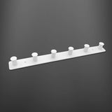 1 x RAW Customer Returns SYPEN coat hooks made of stainless steel, wall hooks self-adhesive screws, white coat rack with 6 hooks, coat hooks wall - RRP €17.99