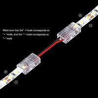 3 x Brand New YAJIERUI COB LED Strip Light L Shape Wire Connector 2 Pin Without Cable Solderless for 8mm Wide LED Strip Light 6pcs - RRP €61.2