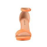 1 x RAW Customer Returns Elara Women s High Heel Shoe Chunkyrayan 6950-GL Orange-38 - RRP €25.62