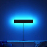 1 x RAW Customer Returns QJUZO RGB Gaming Wall Light 40cm LED Wall Lamp Indoor with Remote Control, Colorful Dimmable Lighting for Living Room Bedroom Children s Room Gaming Room - RRP €43.36