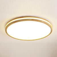 1 x RAW Customer Returns LIGKIN LED Ceiling Lamp Wood 36W Ceiling Light Round 40cm Neutral Light 4500K Diameter Modern Double Layer Kitchen Lamp Lamp Living Room for Balcony Hallway Baby Room Bedroom - RRP €48.99