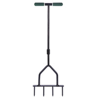 1 x RAW Customer Returns MIXXIDEA Manual Lawn Core Aerator, Manual Grass Tiller Degreaser Tool, Core Aeration Tool for Lawn Drainage and Soil Compaction, Healthier for Yard - RRP €31.25