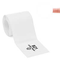 1 x RAW Customer Returns Label Tape Compatible with NIIMBOT B21 B1 B3S, Oilproof Scratch Resistant Waterproof Barcode Label Printer Paper, Round White Sticker 50x50mm 150Pcs - RRP €18.0