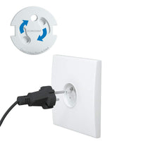 1 x RAW Customer Returns  20 Baby Power Socket French - Revolutionary Electrical Protections FLURYSAR ProPrise 3M Adhesive Turning Mechanism without keys for Home Child Safety, Power Socket Cover - RRP €14.95