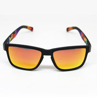 1 x RAW Customer Returns SURF MONKEY Sunglasses for men and women - Polarized - Adult, black orange - RRP €58.8