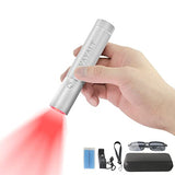 1 x RAW Customer Returns VAYALT Infrared Flashlight Therapy Torch Joint Relief Muscle Pain Red Light for Face and Body 630 660 850nm LED Wavelength - RRP €55.45