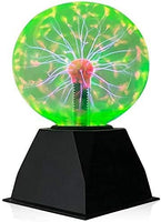 1 x RAW Customer Returns Comely Plasma Ball, Plasma Ball Lamp 6 Inch, Magic Plasma Ball, Touch Sensitive Plasma Ball Light for Christmas Birthday Gifts, Decoration, Children, Home, Green Light - RRP €21.04