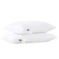 1 x RAW Customer Returns Uniency down pillow 40x80 set of 2 3 chamber 100 cotton cover filling 550g outside 90 down 10 feathers 100g, inside 100 feathers 450g pillow 40x80 down premium pillow Oeko-TEX and RDS 2 pieces - RRP €80.66