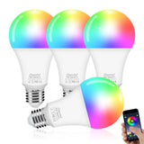 1 x RAW Customer Returns Alexa Light Bulbs E27 Smart LED Lamp, 10W WiFi Color Changing LED RGB Bulb 16 Million Colors, App Control Dimmable Bulb Lamp Warm White 2700K Cold White 6500K , 4pcs - RRP €33.43